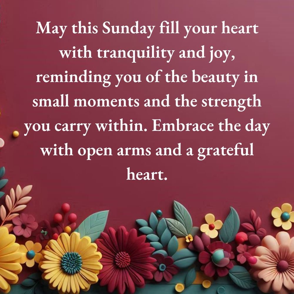 Sunday Blessings and Prayers