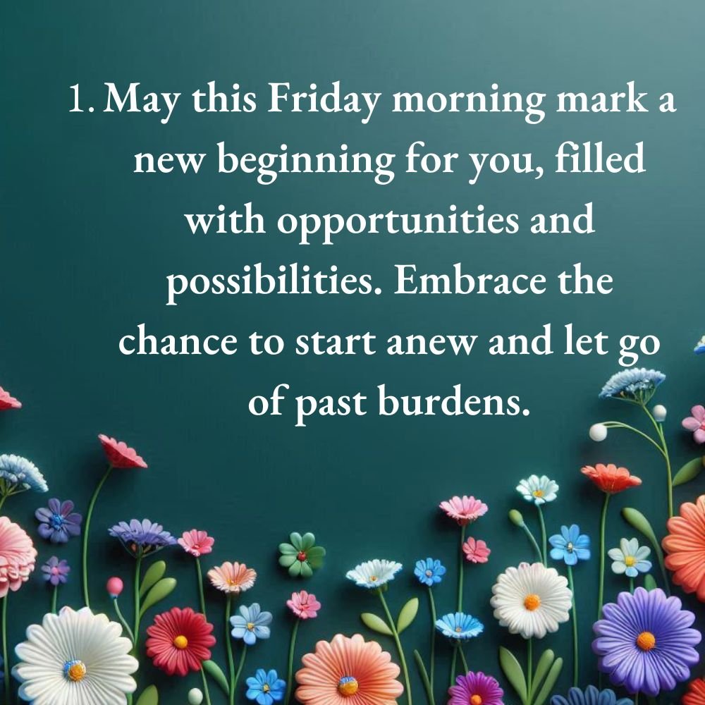 Friday Morning Blessings And Prayers