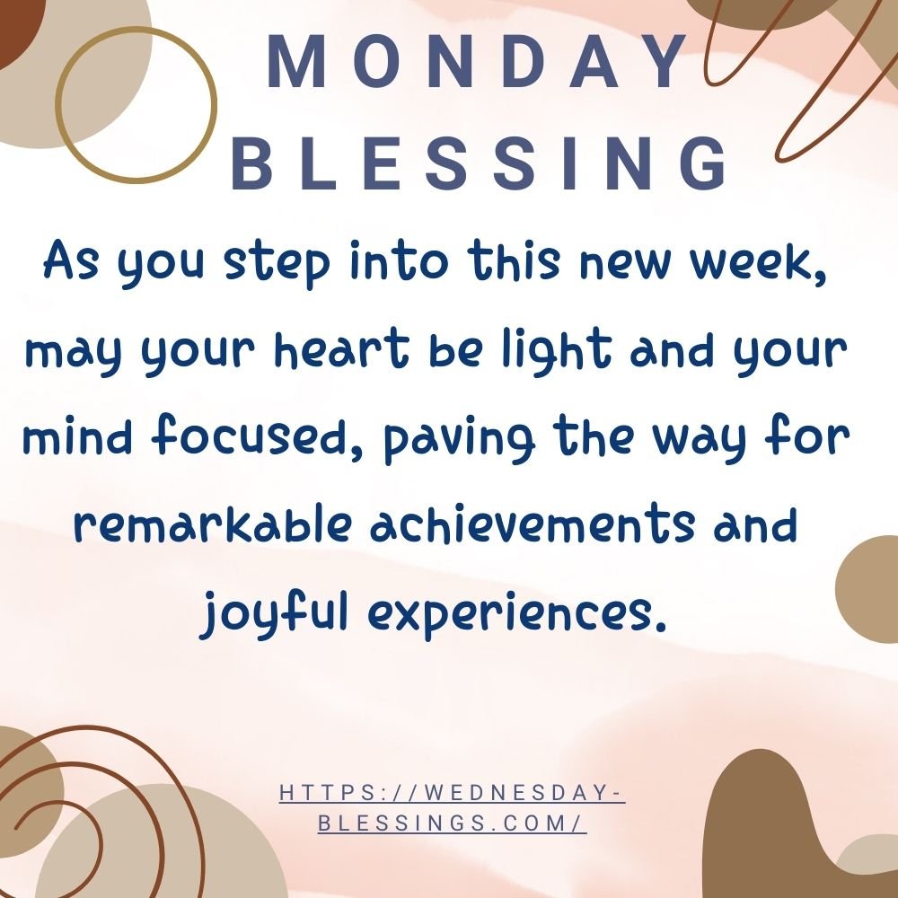 Wishing you beautiful monday blessings with joyful experience