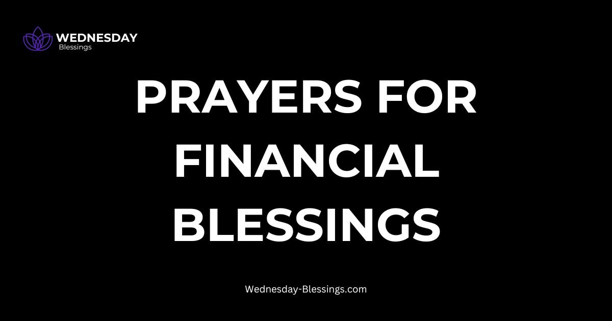 Prayers for Financial Blessings