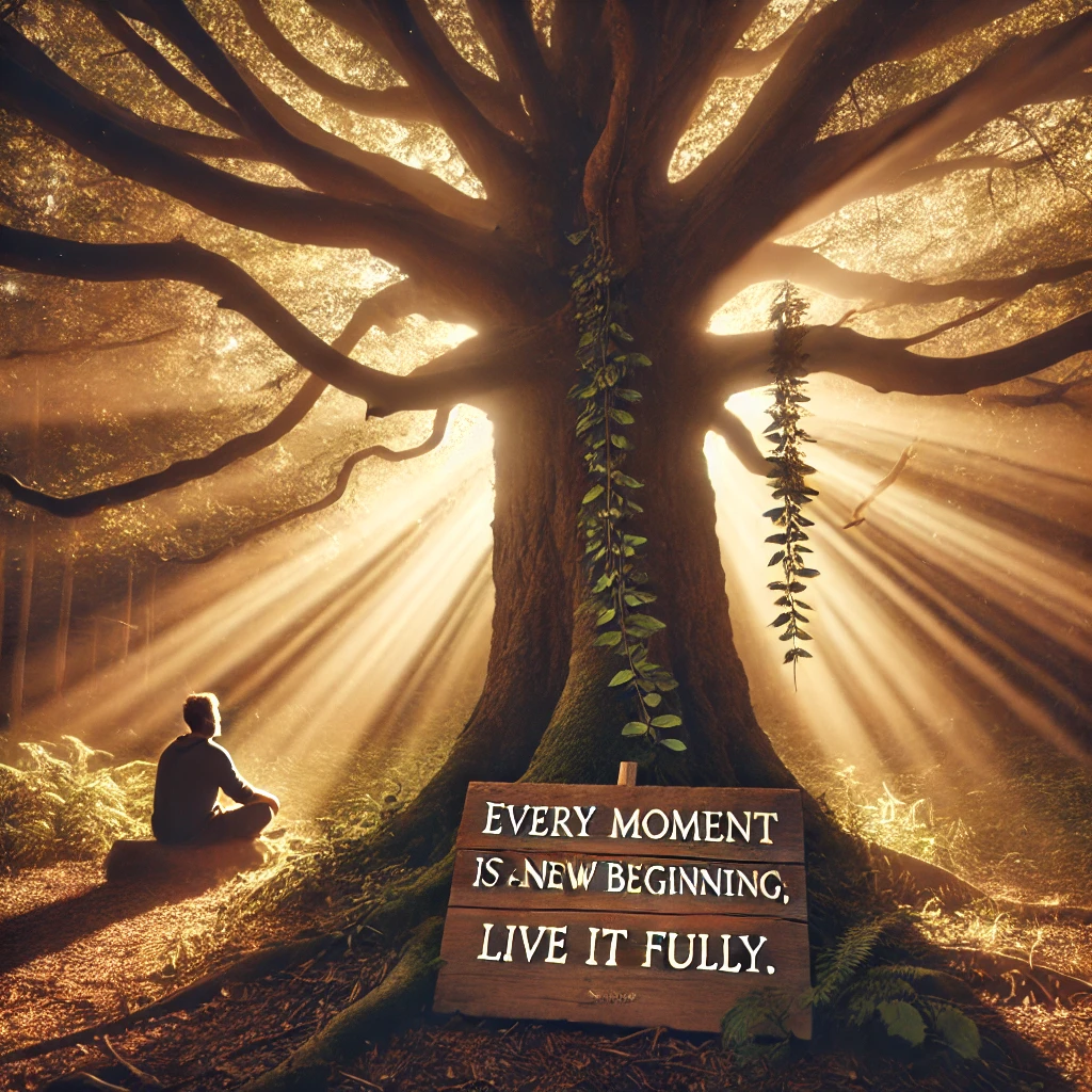 Every moment is a new beginning; live it fully.